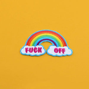 FUCK OFF RAINBOW PATCH - PACK OF 6