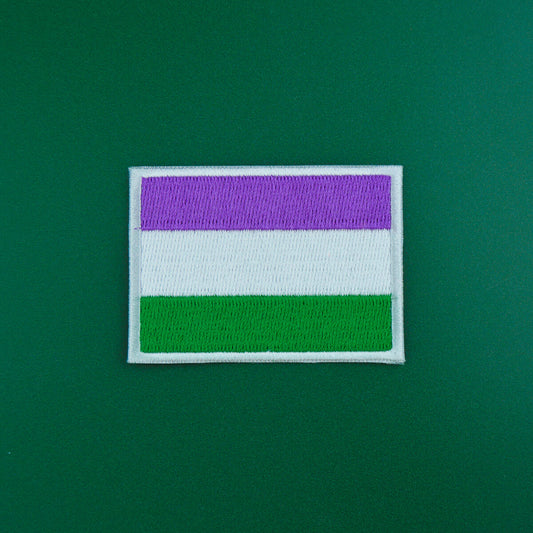GENDERQUEER FLAG PATCH - PACK OF 12