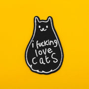 I FUCKING LOVE CATS PATCH - PACK OF 6