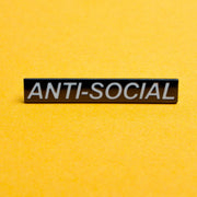 ANTI-SOCIAL ENAMEL PIN - PACK OF 5 - Extreme Largeness Wholesale