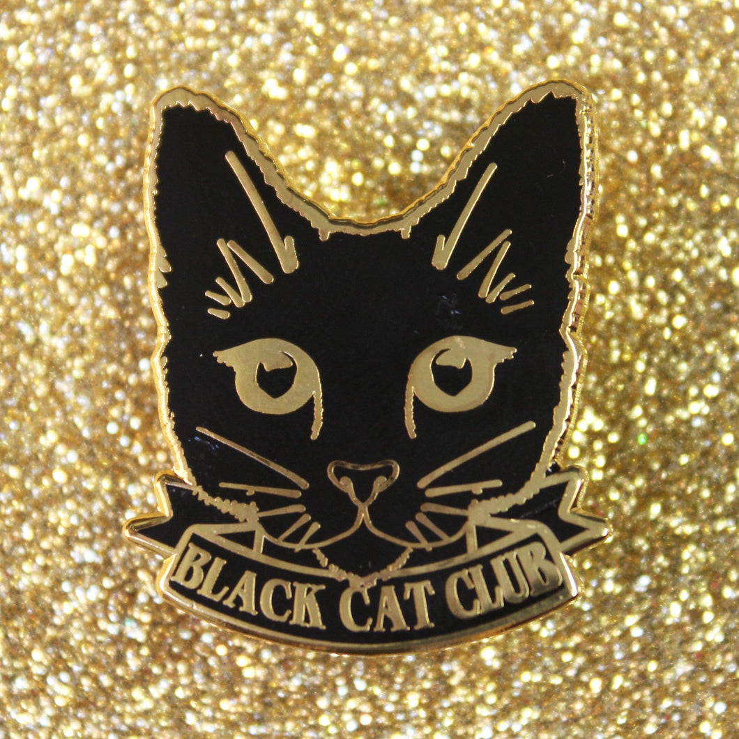 BLACK CAT CLUB PIN - PACK OF 5 - Extreme Largeness Wholesale