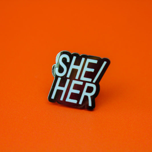 SHE/HER PIN - PACK OF 5