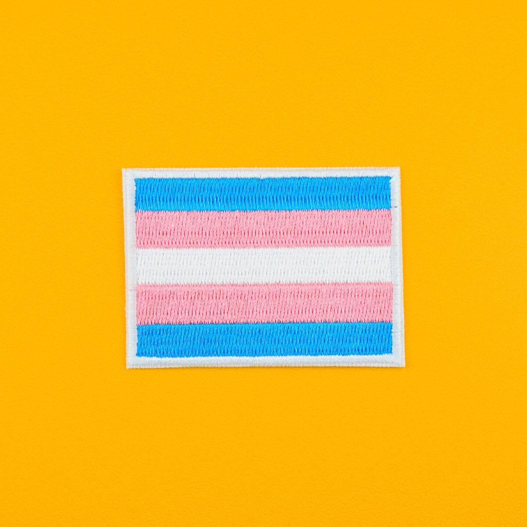TRANS FLAG PATCH - PACK OF 6