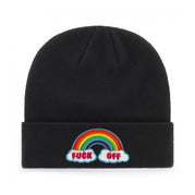 FUCK OFF RAINBOW BEANIE - PACK OF 3 - Extreme Largeness Wholesale