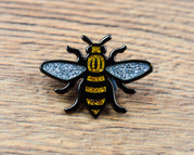 Gold Glitter Manchester Bee Pin | Extreme Largeness Wholesale