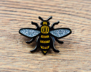 Gold Glitter Manchester Bee Pin | Extreme Largeness Wholesale