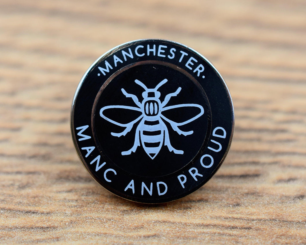 Manc & Proud Black Pin | Extreme Largeness Wholesale